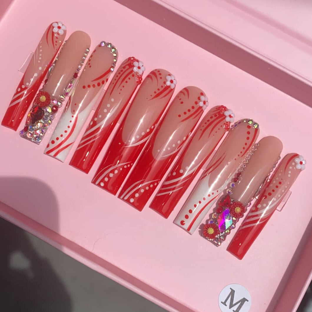 Red Nail salon Set